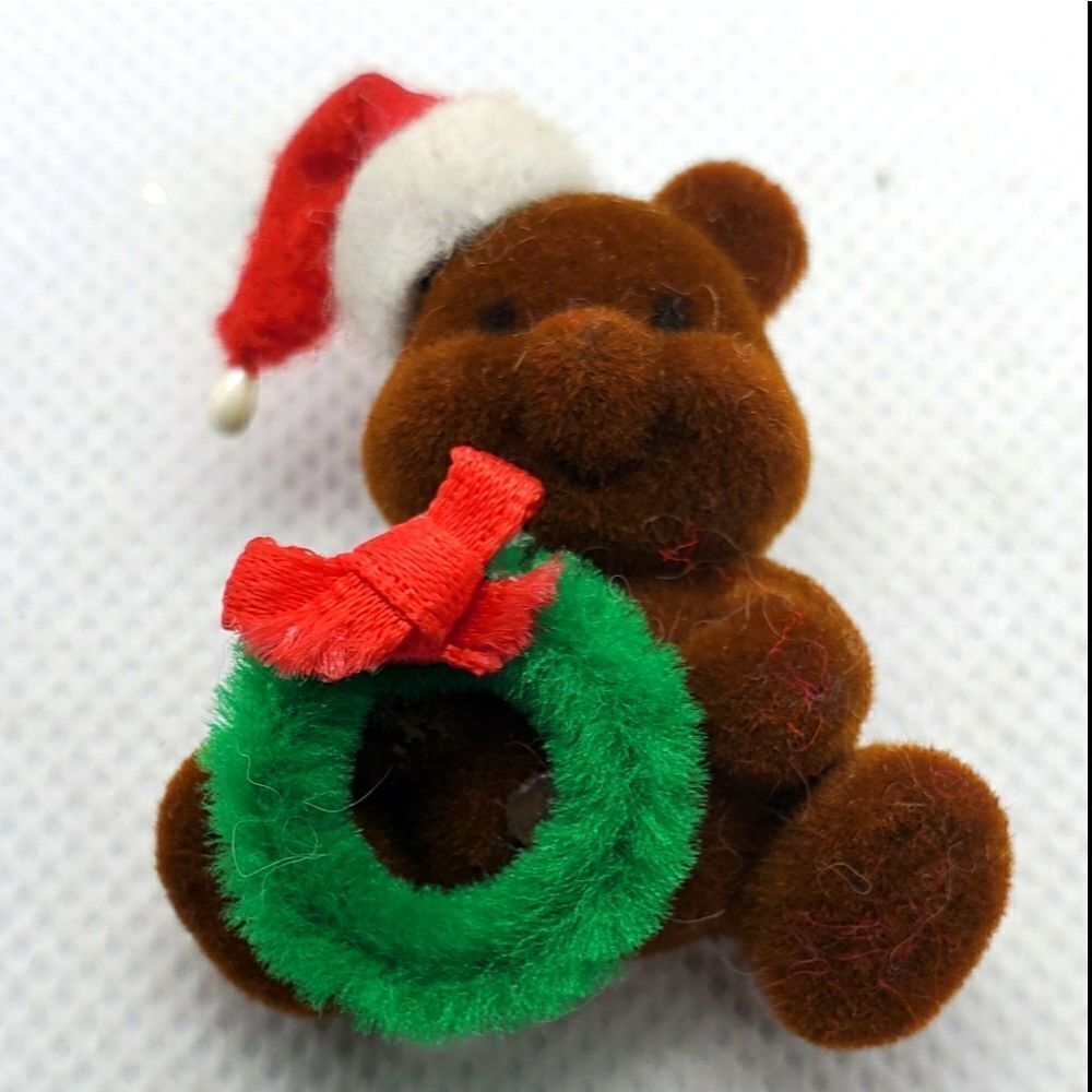 VintageΒ World Trend Christmas TeddyβBearβPin